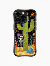 Skeleton Girl & Blooming Cactus iPhone 16 Pro Max MagSafe Case - Aesthetic