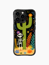 Skeleton Girl & Blooming Cactus iPhone 16 Pro Max MagSafe Case - Aesthetic