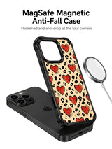 Sugar Ranch Doodle Heart Leopard artwork gallery view 2 on an iPhone 14 Pro case
