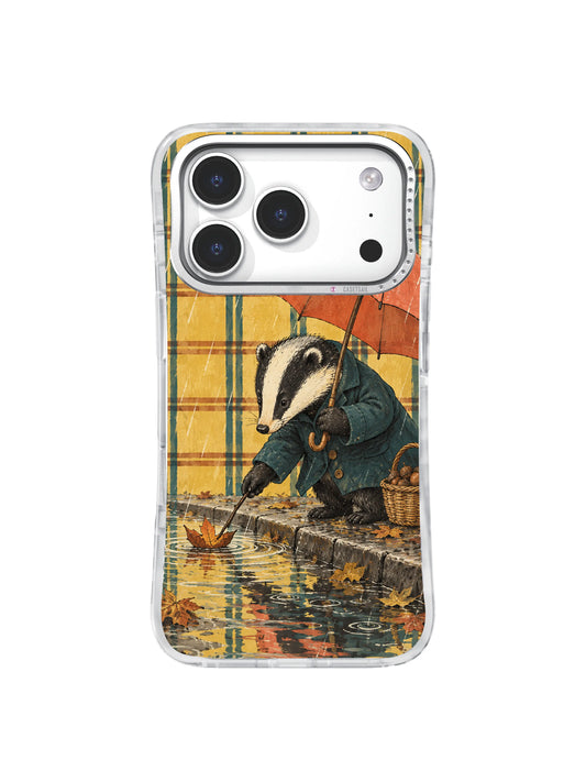 Under a Borrowed Umbrella iPhone 17 Pro case – Borrowed Umbrella Rescue artwork