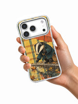 Under a Borrowed Umbrella white phone case in hand