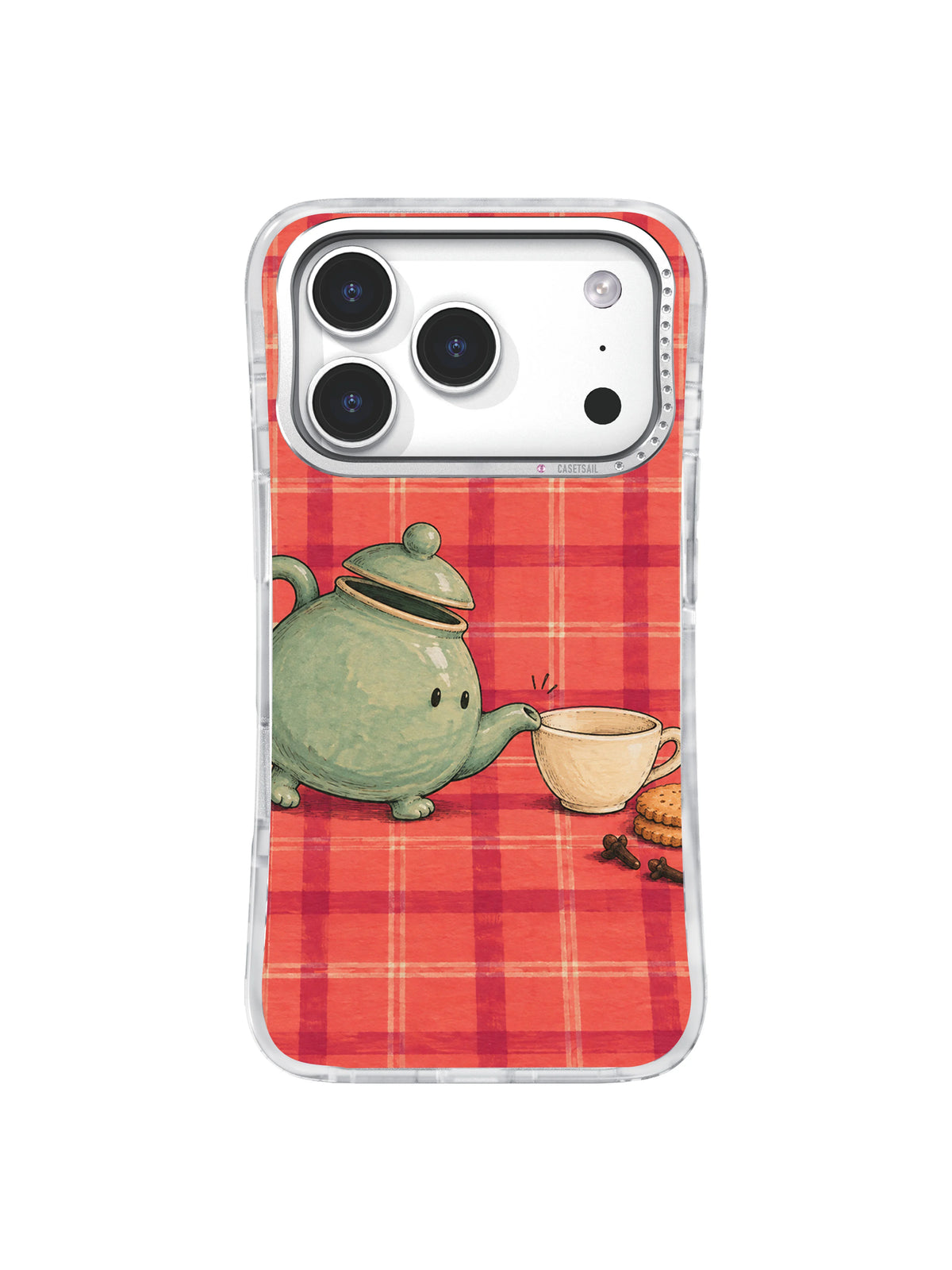 A Teapot for the Uninvited transparent phone case front view