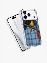 One Pear Left for Autumn white phone case angled view
