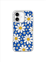 Blue Big Small Daisy Rhythm iPhone 17 Case - Aesthetic Floral PhoneCasing