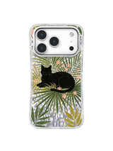 Midnight Garden Cats Floral iPhone 17 Pro Case