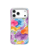 Premium Candy Neon Polka Dot Garden Art Case for iPhone 17 Pro Max | Lila Marrow Artist Collab