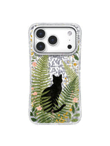 Midnight Garden Cats Floral iPhone 17 Pro Case