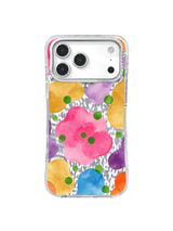 Premium Candy Neon Polka Dot Garden Art Case for iPhone 17 Pro Max | Lila Marrow Artist Collab