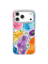 Premium Candy Neon Polka Dot Garden Art Case for iPhone 17 Pro Max | Lila Marrow Artist Collab