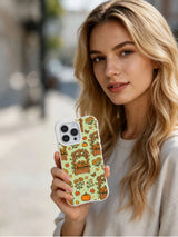 Autumn butterfly pergola iPhone 14 Pro case lifestyle