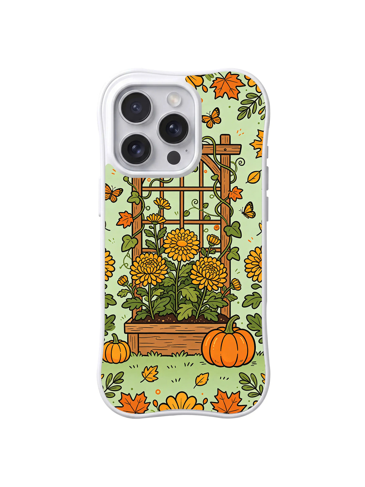 Harvest Trellis Bloom pattern iPhone 14 Pro case