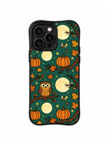 Autumn Owl Grove pattern iPhone 14 Pro case
