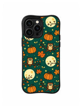 Harvest Moon Owls pattern iPhone 14 Pro case