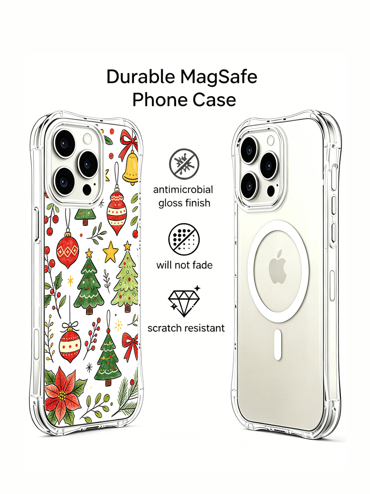 Christmas Ornament Garden: Rear case artwork beside a second rear product view.