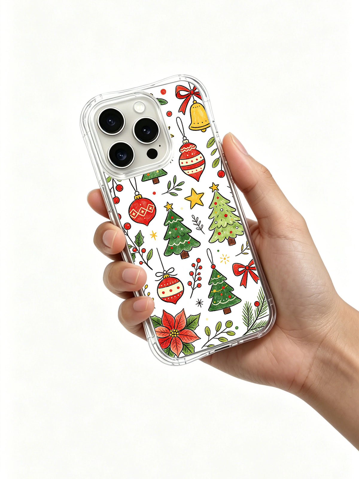 Christmas Ornament Garden phone case in hand