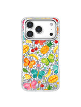 Butterfly Fruit Garden iPhone 17 Pro Case – Watercolor Art