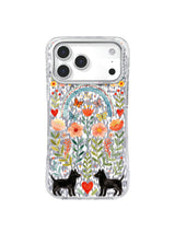 Multi-Hue Arch Void pattern on an iPhone 17 Pro case