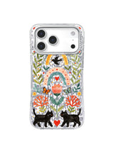 Petal Curve Margin pattern on an iPhone 17 Pro case