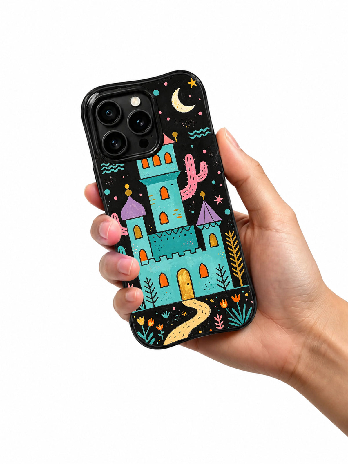The Cactus Moon Caravan Palace: A hand holding the illustrated case.