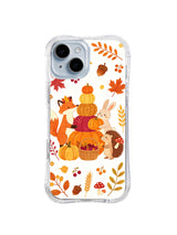 Pumpkin Stack Friends pattern iPhone 13 case
