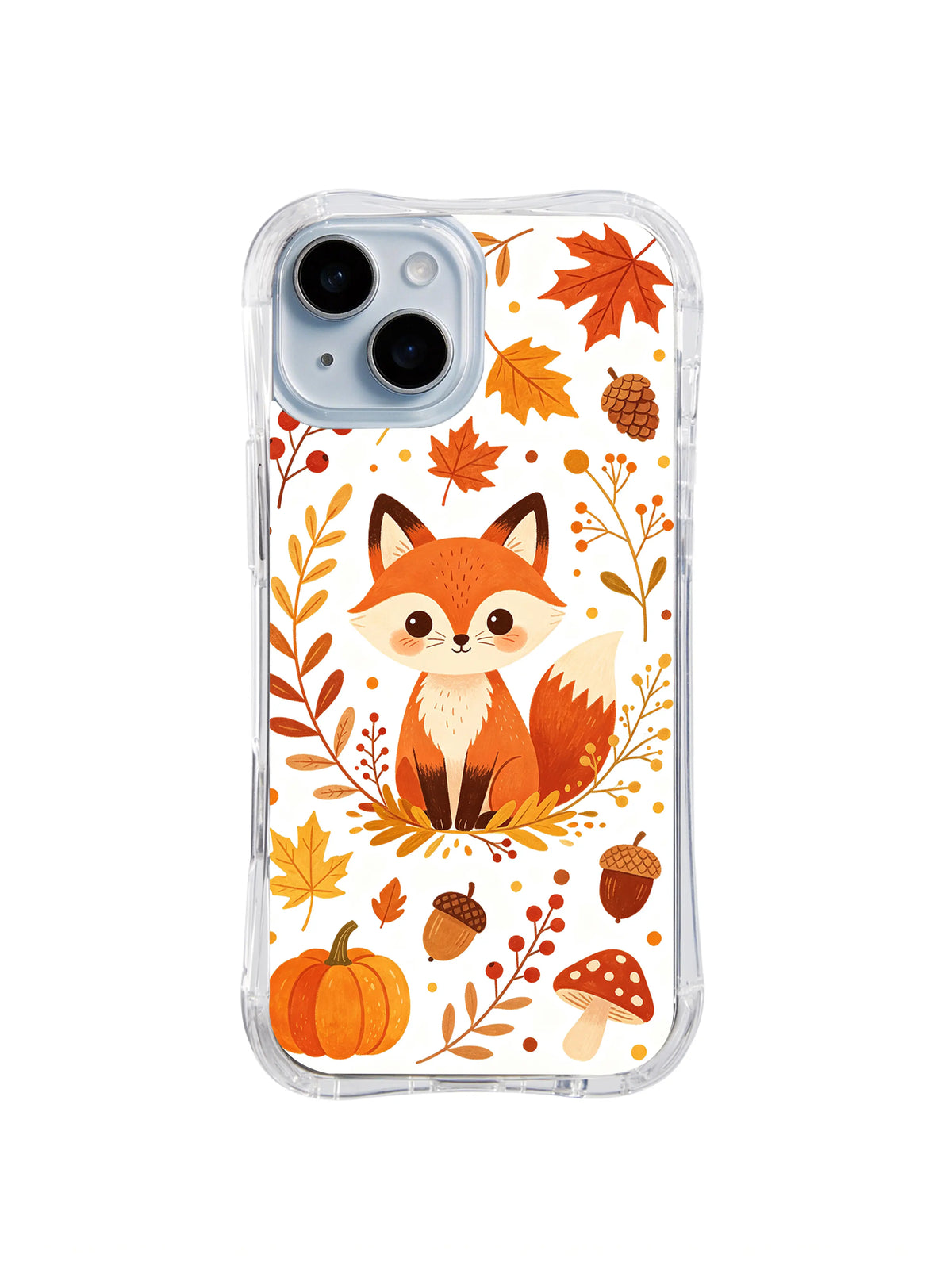 Fox Berry Basket pattern iPhone 13 case