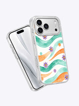 Coral Wind Chime Flower Field Art Case for iPhone 17 Pro Max | Lila Marrow Artist Collab