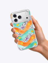 Coral Wind Chime Flower Field Art Case for iPhone 17 Pro Max | Lila Marrow Artist Collab