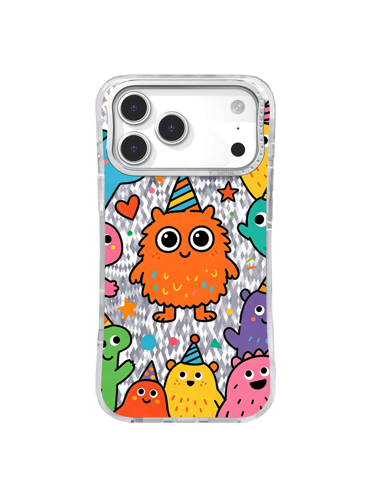 Shared Jubilation pattern on an iPhone 17 Pro Max case