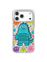 Round Aquatic Rhythm pattern içeren iPhone 17 Pro Max kılıfı