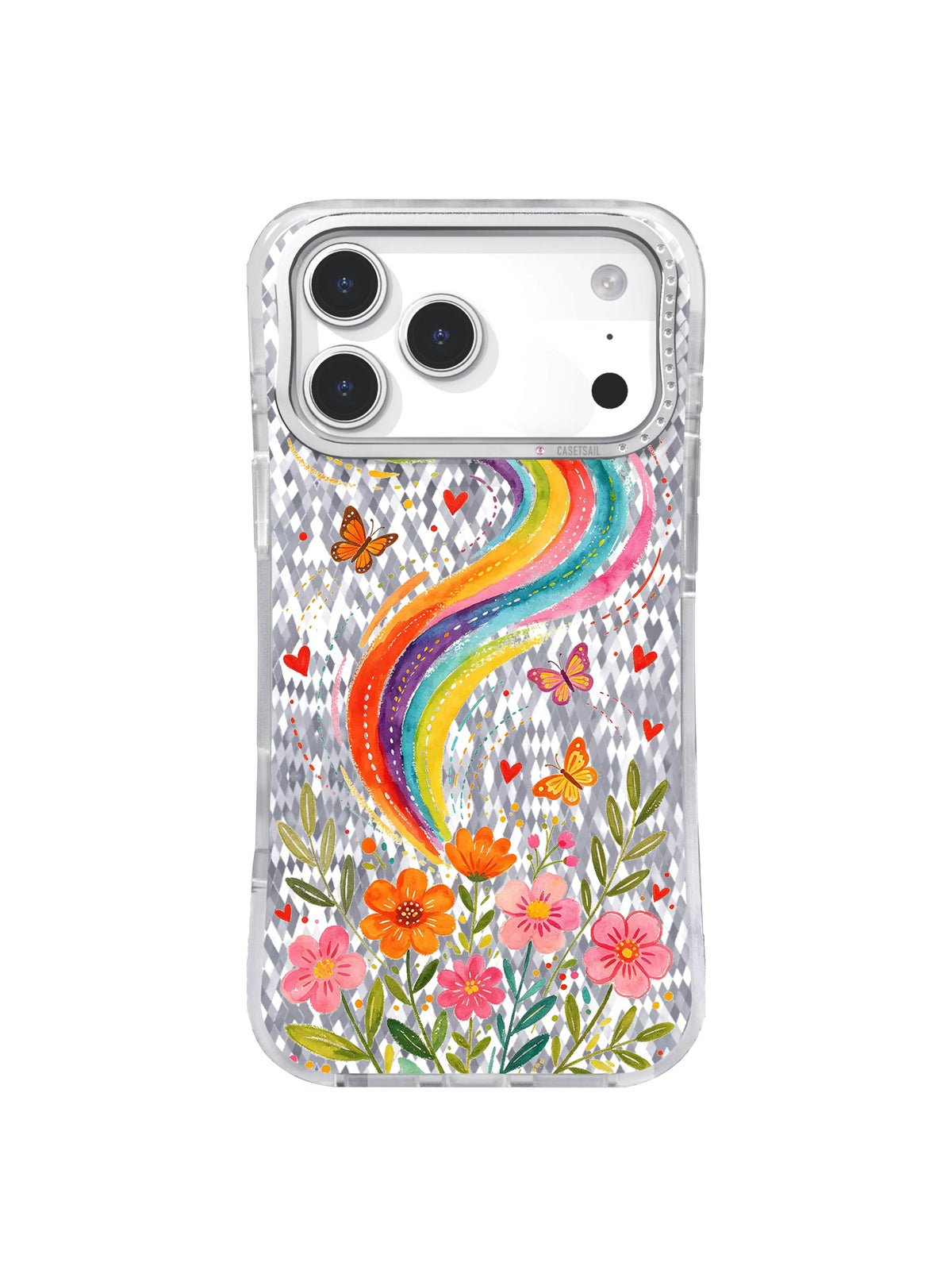 Curvilinear Void pattern içeren iPhone 17 Pro kılıfı
