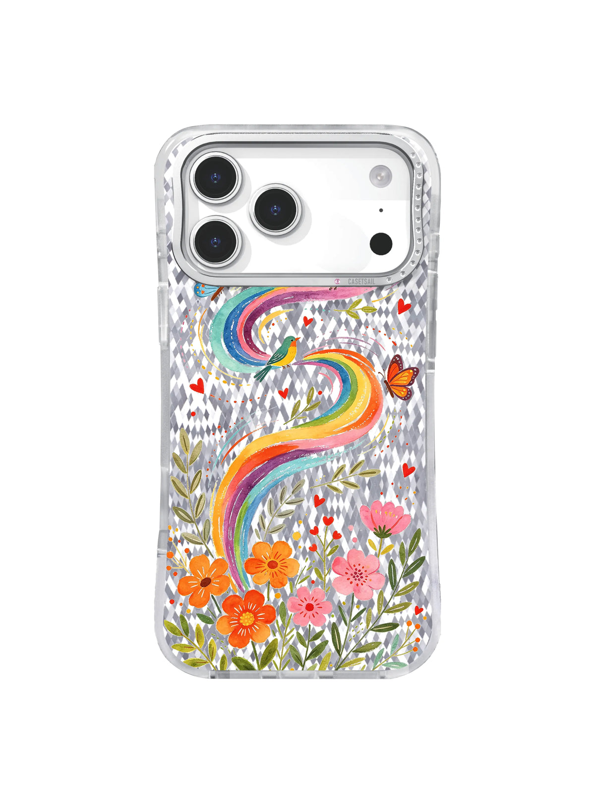 Symbiotic Wander pattern içeren iPhone 17 Pro kılıfı
