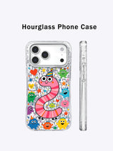 Pink Worm Birthday artwork gallery view 2 on an iPhone 17 Pro Max case