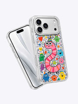 Pink Worm Birthday artwork gallery view 3 on an iPhone 17 Pro Max case