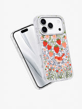 Strawberry Bird Song iPhone 17 Pro Case