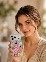 Pink Worm Birthday artwork gallery view 7 on an iPhone 17 Pro Max case