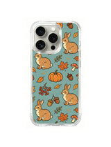 Pumpkin Bunny Forage pattern iPhone 14 Pro case