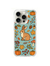 Autumn Hare Harvest pattern iPhone 14 Pro case