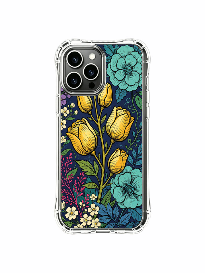 Golden Buds Secret Garden iPhone 13 Pro Max MagSafe Case - Aesthetic Floral