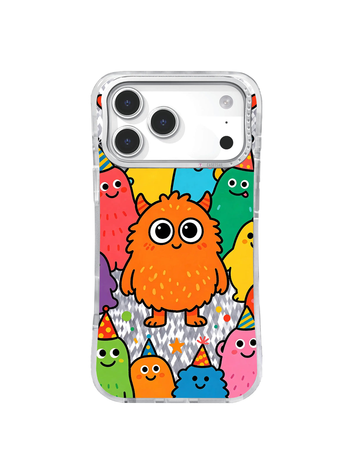 Fuzzy Central Chroma pattern on an iPhone 17 Pro Max case