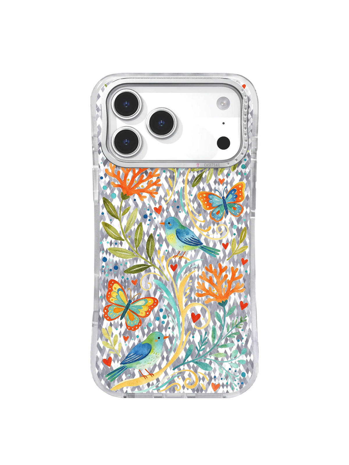 Gentle Perch pattern içeren iPhone 17 Pro kılıfı
