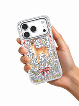 Gül Kurdele Geyik iPhone 17 Pro Kılıfı