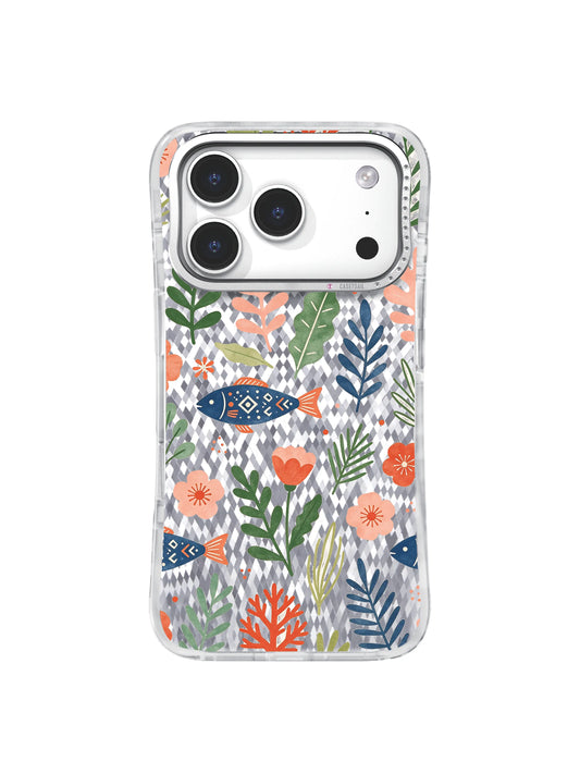 Blue Lagoon Fish Garden iPhone 17 Pro Case