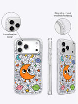 Orange Moon Monster artwork gallery view 5 on an iPhone 17 Pro Max case