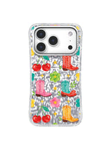 Cowgirl Cherry Rodeo iPhone 17 Pro Case – Western Art