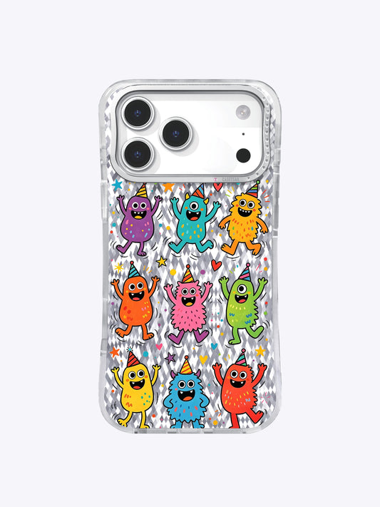 Fun Monster Jump Squad artwork gallery view 1 on an iPhone 17 Pro Max case