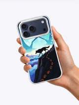 Hand holding the Wolf Above the Cloud Sea celestial iPhone case