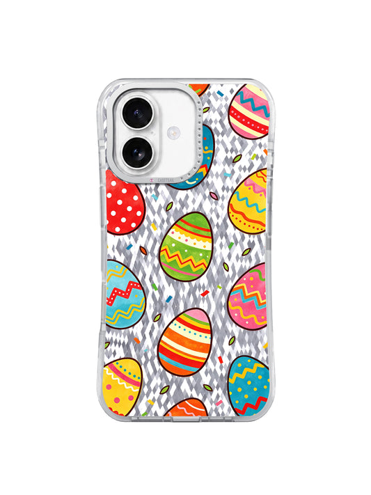 Candy Stripe Egg Carnival iPhone 17 Case