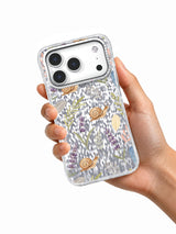 Lavender Snail Dream iPhone 17 Pro Case – Calm Cottagecore