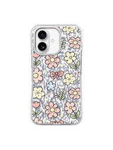 Mint Blossom Breeze pattern on an iPhone 17 case