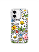 Butterfly Bloom Party pattern içeren iPhone 17 kılıfı
